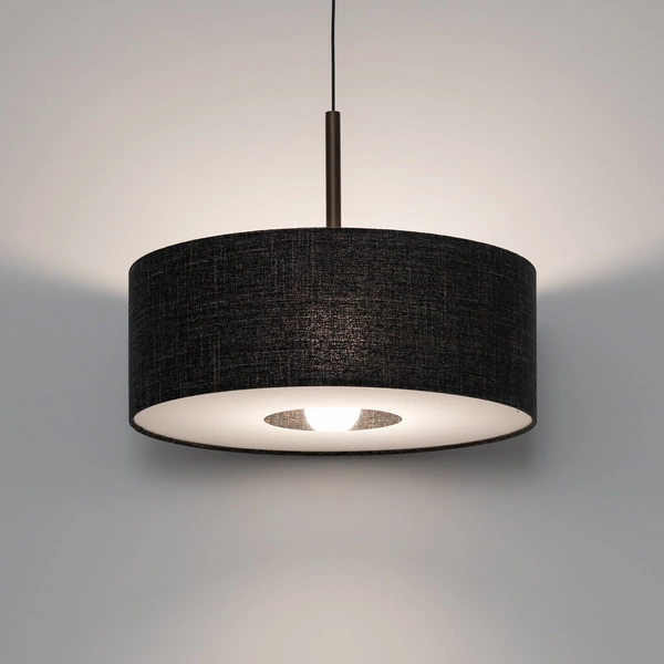 Lampa wisząca AMARELA M E27 wys.130cm szer.50cm | Czarny melanż 11659