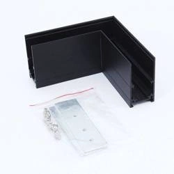 Łącznik kątowy do szyn magnetycznych natynkowych 48V | czarny