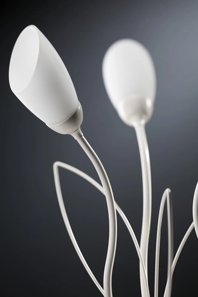 Klasyczna Lampa biurkowa GLORIOSA wys. 46cm 3xG9 14W IP20 | piaskowo-szary