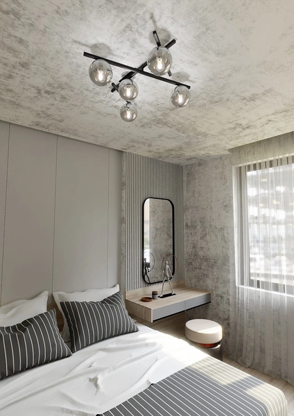 Lampa sufitowa Emibig SMART 5 Czarny/GRAFIT 1104/5