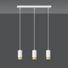 Lampa wisząca Emibig FUMIKO 3 WH/GOLD 815/3