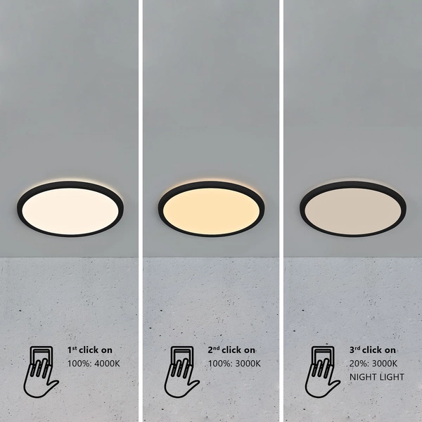 Lampa sufitowa OJA LED 3000K
4000K Biała ciepła
Biała neutralna Plastik | Czarny