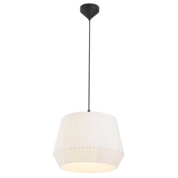 Lampa wisząca DICTE E27 60W Tekstylia | Biały