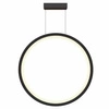 Lampa wisząca MIRROR, duża, czarna, 50W LED, barwa ciepła 3000K, IP44