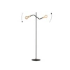 Lampa podłogowa Emibig BOLT LP2 Czarny GOLD 1125/LP2