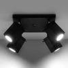 Designerska Plafon lampa MERIDA 4 SL.0102 Czarna 4xGU10