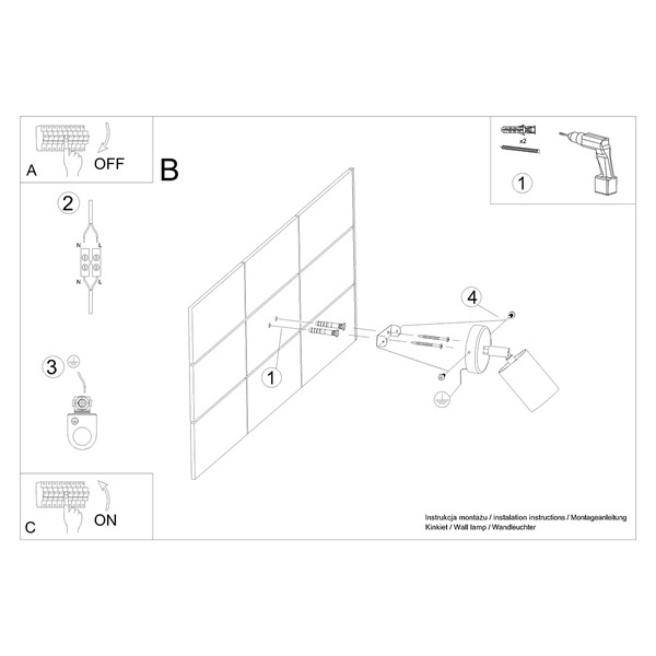 Kinkiet VERDO biały