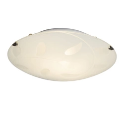 Lampa sufitowa Plafon okrągły Melania Brilliant 1x9W E27 Beż Szkło