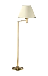 Klasyczna Lampa podłogowa CLASSIC wys. 158cm 1xE27 15W IP20 | Mosiądz satynowany