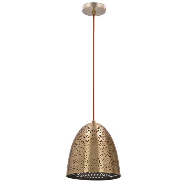Lampa wisząca SFINKS stożek 31-43306 ażurowa patynowa 1x60W E27