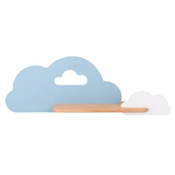 Kinkiet dziecięcy z półką CLOUD 21-33567 niebiesko-biały 5W LED barwa neutralna 4000K