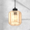 Lampa wisząca SOMBRA AMBER, MLP8370, czarny/bursztynowy, 1x60W E27