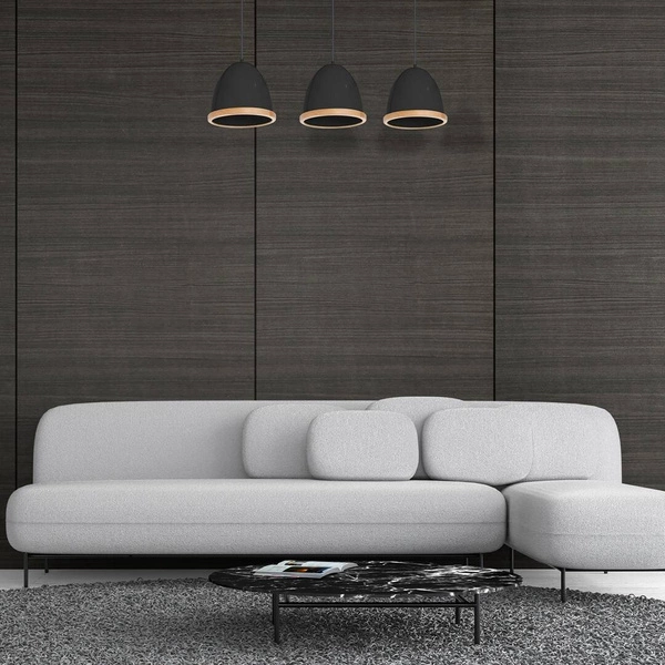 Lampa wisząca nowoczesna zwis STUDIO III czarny szer. 65cm