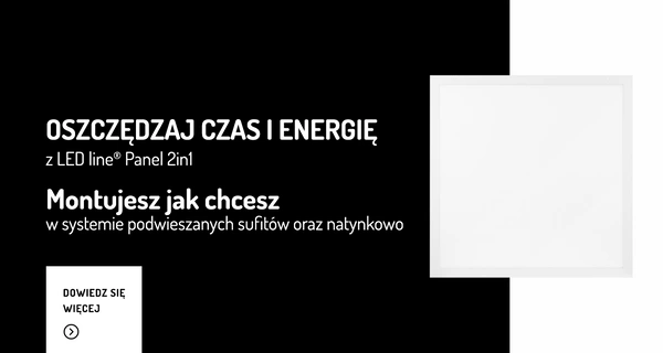 Panel Slim LED 2in1 30W 4000K 3600lm kwadrat 60cm | biały