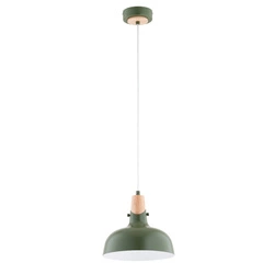 Lampa wisząca ALFA SOLO ZIELONA 1xE27 23cm | 61329