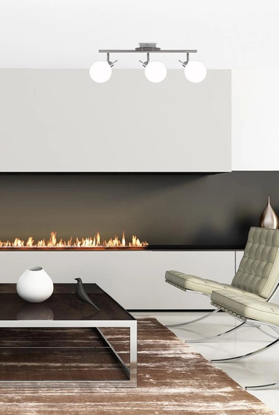 Lampa sufitowa GHOST, satynowy/biały, 3x40W G9