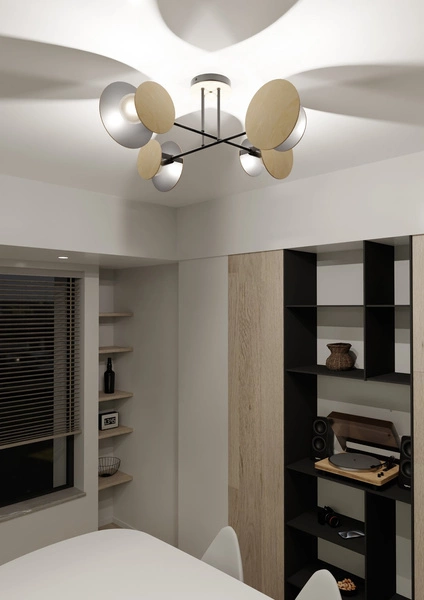 Lampa sufitowa Emibig ZITA 4 Czarny 173/4