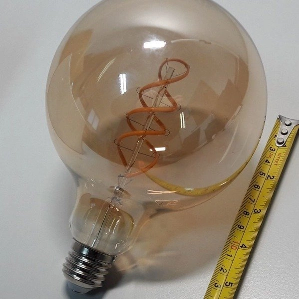 Żarówka FILAMENT LED E27 6W ciepła 2700K kula G125 spirala