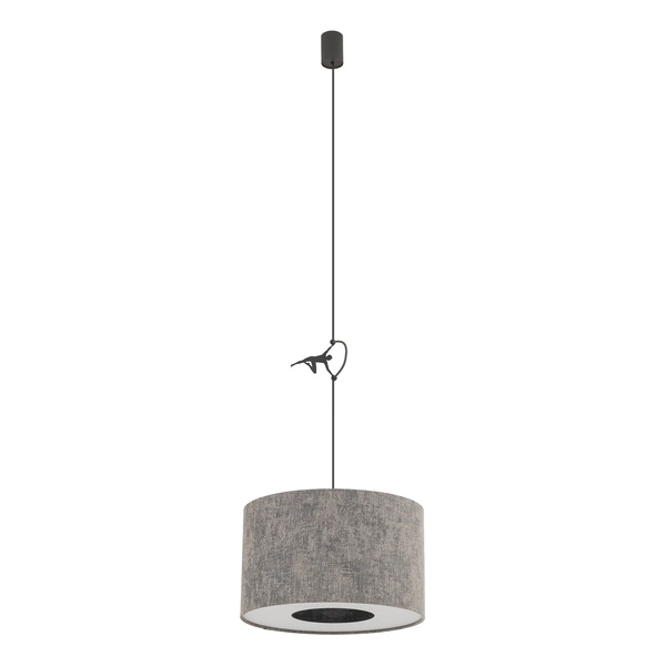 Lampa wisząca LAGO S E27 wys.130cm szer.40cm | Szary 11673