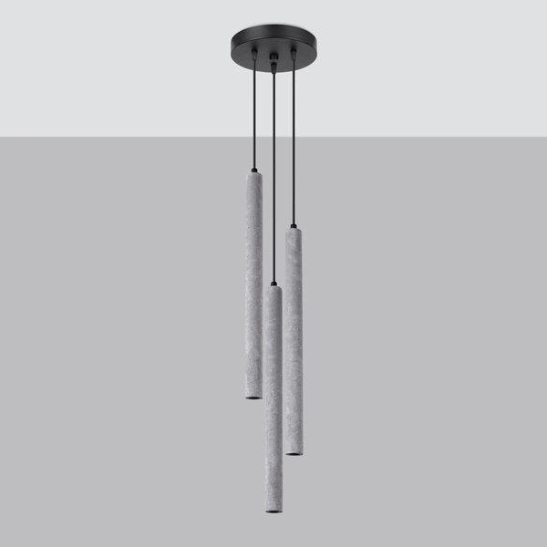 Lampa wisząca PASTELO 3P beton