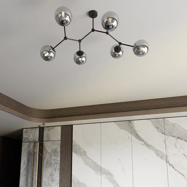 Lampa sufitowa Emibig SPACE 6 Czarny/GRAFIT 1134/6