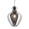 Lampa wisząca szklana BRESSO do salonu E27 śr. 38cm | chrom