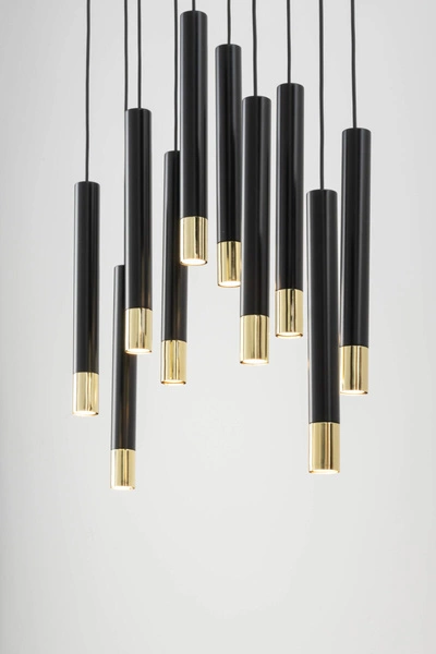 Lampa Sigma SOPEL GRAND 10 czarny/złoty lampa wisząca 33399