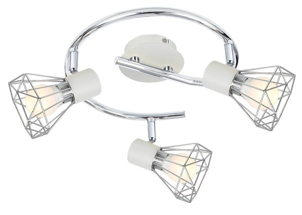 Lampa sufitowa VERVE spirala 98-61355 biały/chrom 3xE14