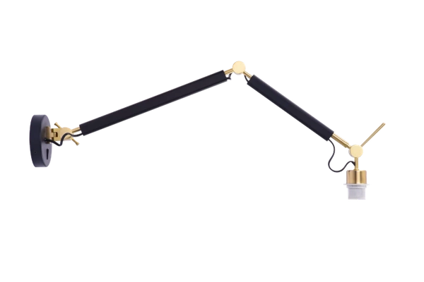 Azzardo ZYTA S WALL LAMPBODY BK/GO 4190