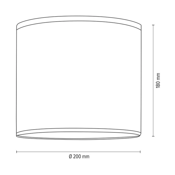 Abażur Cylinder E27 H20 Szaro-biały materiał w gwiazdki A1324