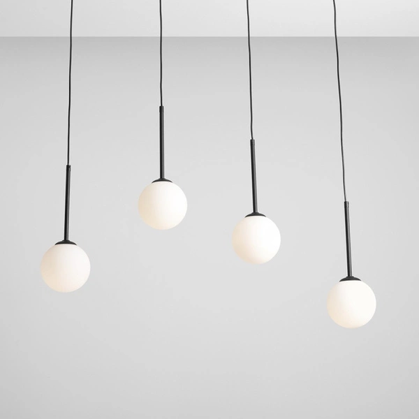 Aldex Lampa wisząca BOSSO 4, listwa, 1087L1, czarna, 4x40W E14