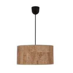 Lampa wisząca ECOLINE, 31-18519, czarny/beżowy, 1x60W E27