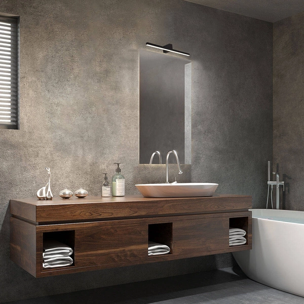 Kinkiet NEVADA L, czarny, 20W LED, barwa neutralna 4000K, IP44