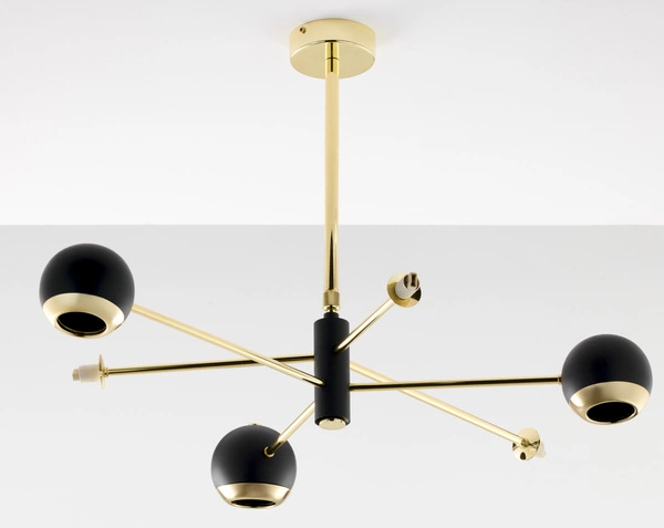 Nowoczesny Żyrandol MOKA wys. 47-69cm 3xG9 3xGU10
14W IP20 | Złoty