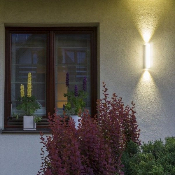 Kinkiet zewnętrzny nowoczesny na elewację TIN M1401 W | biały