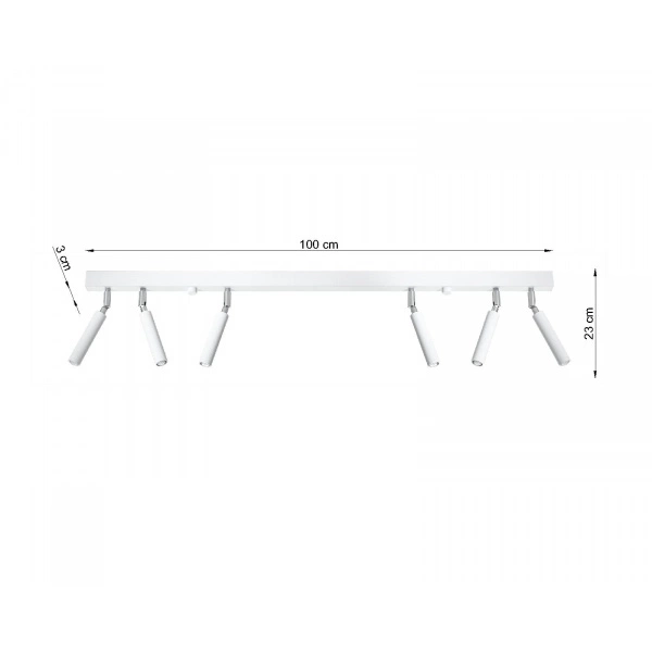 Nowoczesna lampa sufitowa EYETECH 6 SL.0906 biała 6xG9