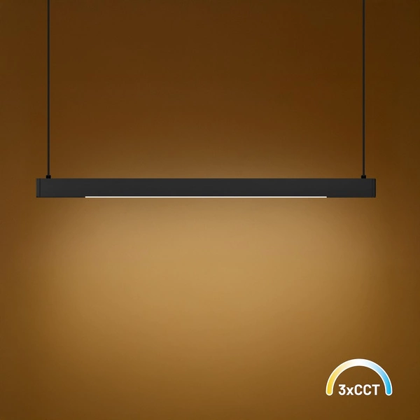 Lampa wisząca Linea Czarny 36W LED 3000K-4000K-5700K