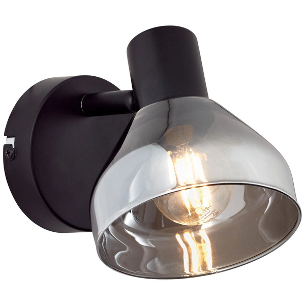 Lampa ścienna Brilliant Reflekt 1x18W E14 Czarny Matowy Szkło/Metal