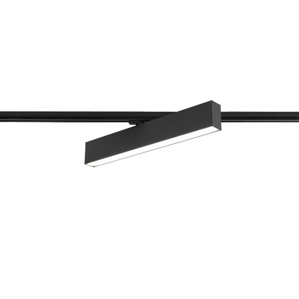 Lampa do szynoprzewodów jednofazowych MOON, czarna, 12W LED, barwa neutralna 4000K