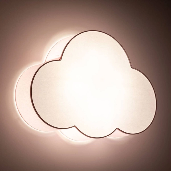 CLOUD RÓŻOWY PASTELOWY LAMPA SUFITOWA 4 PŁ 6072