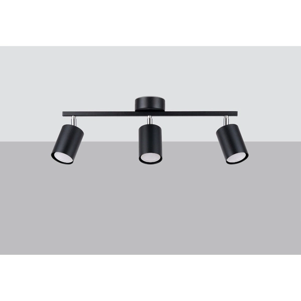 Lampa sufitowa LEMMI 3, czarny/chrom, 3x40W GU10, SL.1128