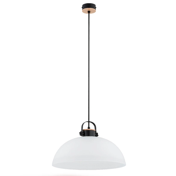 Lampa wisząca ALFA BOLO BIG DREWNIANA 1xE27 40cm | 60584
