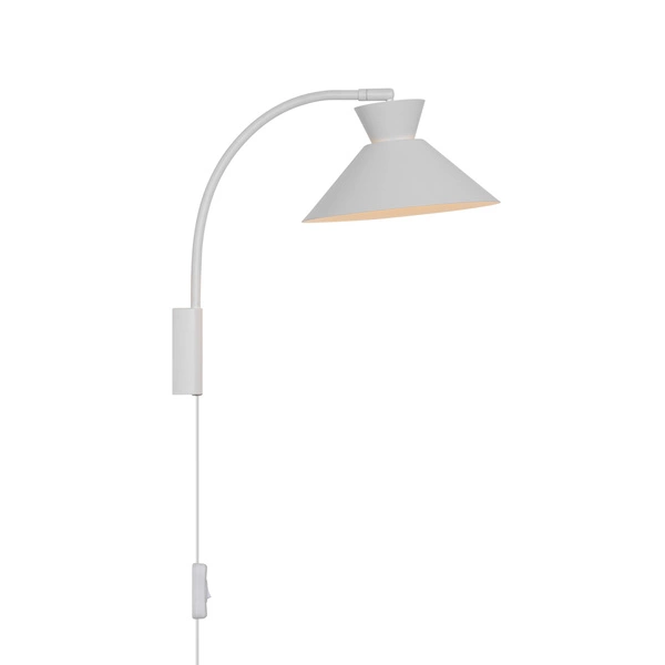 Kinkiet DIAL E27 40W Metal | Biały