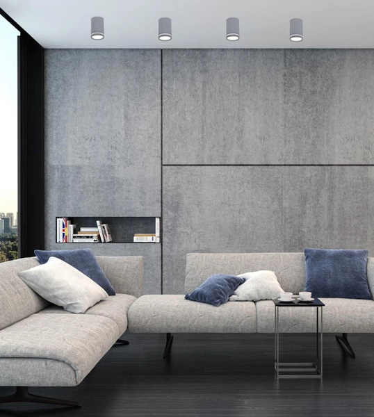 Lampa sufitowa TUBA 2276007, szara, 1x15W GU10