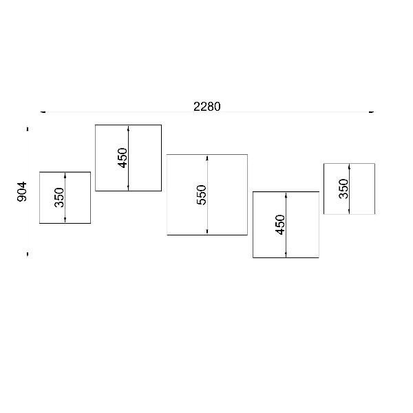 Plafon HORUS 55 czarny SL.0920