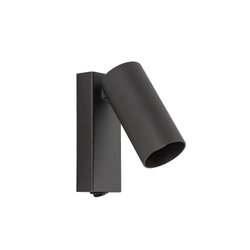 Kinkiet FOURTY miniGU10 wys.17cm szer.10cm włącznik | Umbra gray 11766