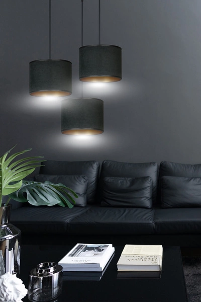 Lampa wisząca Emibig HILDE 3 BL PREMIUM Czarny 1054/3PREM