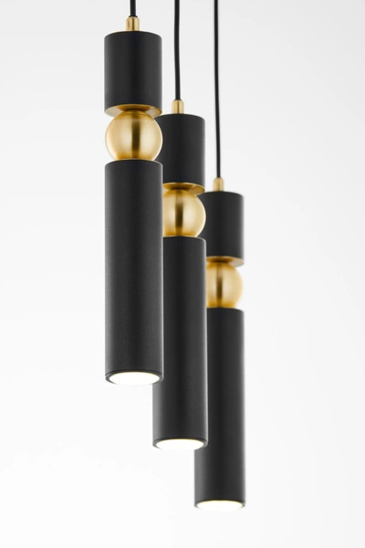 Nowoczesna Lampa wisząca ALAS wys. 120cm 3xG10 14W IP20 | Złoty