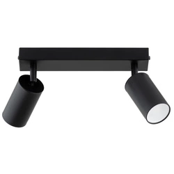 Lampa sufitowa ALFA ATLET CZARNA 2xGU10 25cm | 62540
