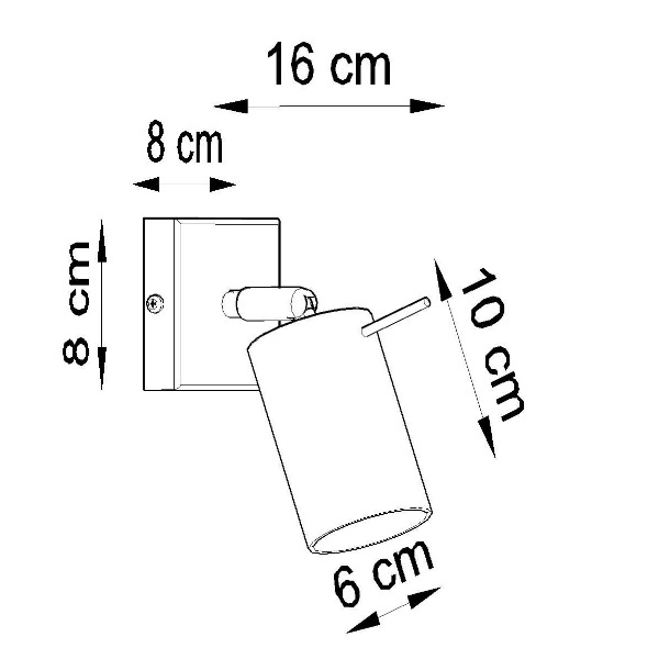 Kinkiet RING Stal kolor Biały max. 12 W LED, SL.0087